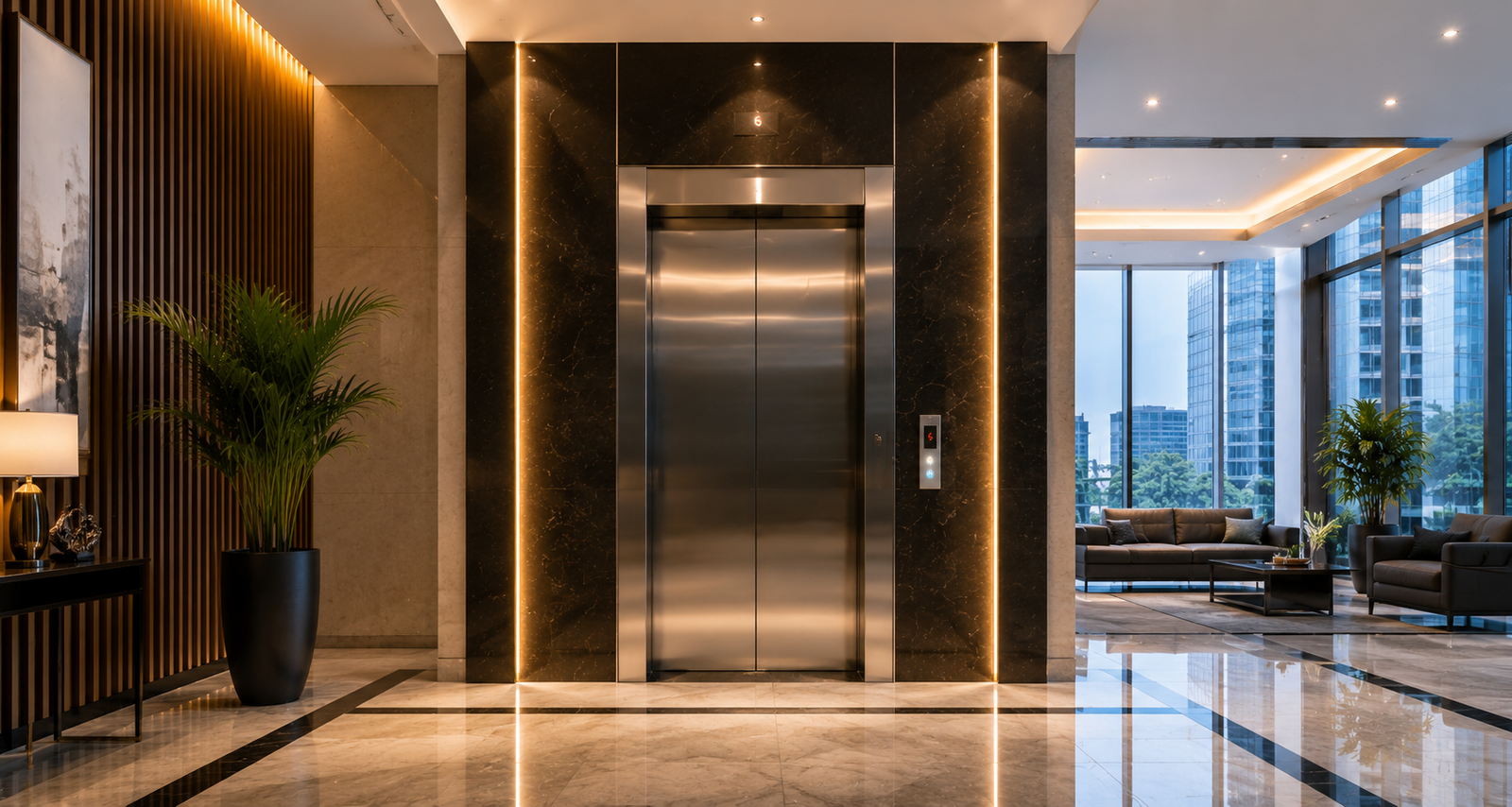 Commercial elevator construction and service